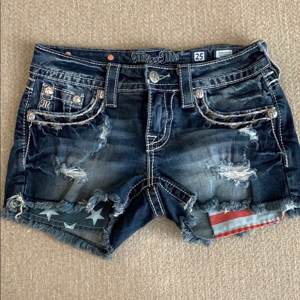 Denim Miss Me Signature Shorts